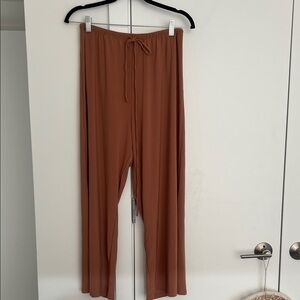 Zara Women's Brown Wide-Leg Pants